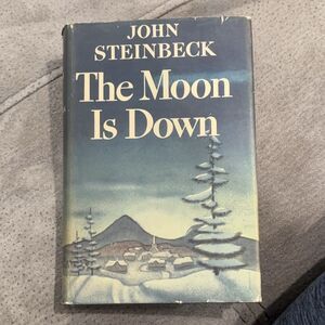 The Moon Is Down John Steinbeck 1942 1st Ed HC Original DJ The Viking Press